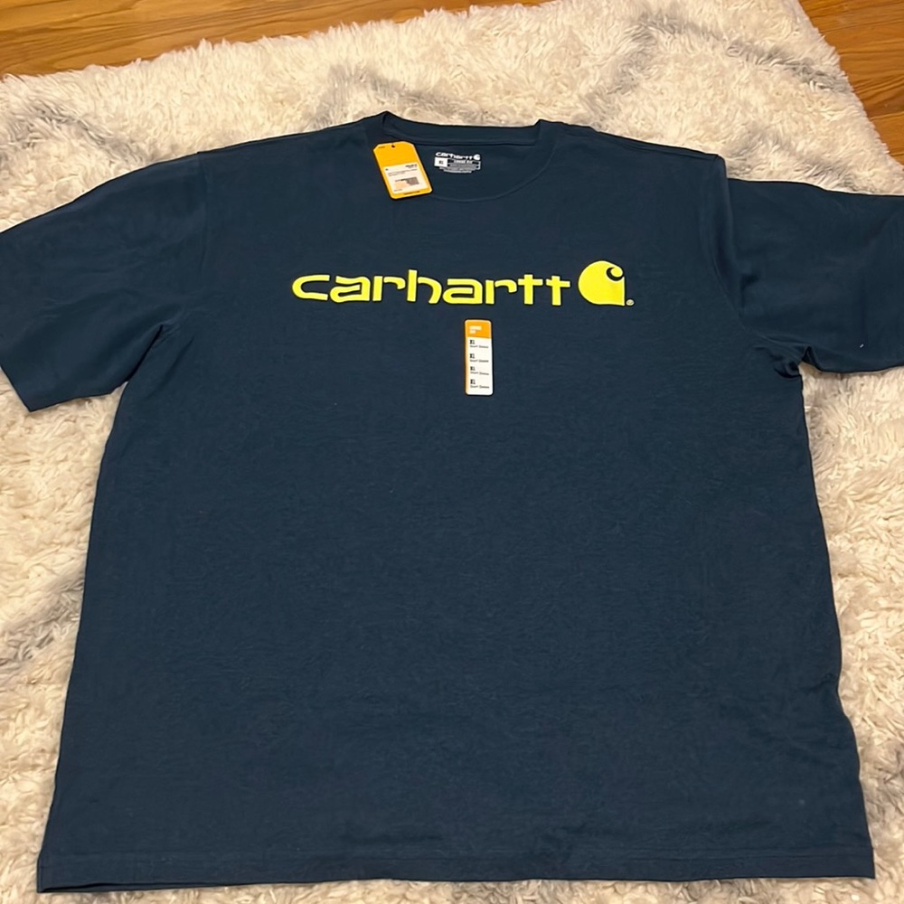 Men’s loose fit heavyweight short sleeve logo t shirt